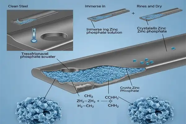 Zinc phosphate surface treatment